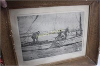 DON SWANN STEEL ENGRAVING PRINT SIGNED & #
