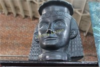 CERAMIC EGYPTIAN STYLE LARGE HEAD BUST VASE
