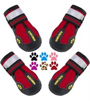 QUMY Dog Boots Paw Protectors Shoes for Large