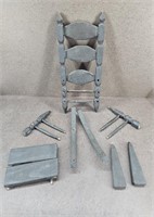 Vtg Handmade Rocking Chair