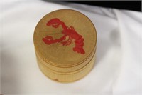 A Wooden Lobster Trinket Box