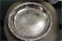 A Silverplate Round Tray