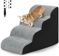 $66--- 4 Tiers Dog Steps(Gray/Black)