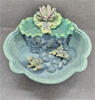 Outdoor Frog Lilly Pad Fountain