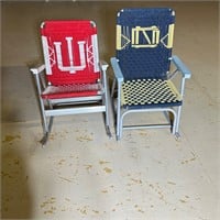 Folding Chair Set Indiana Hoosiers and Notre Dame