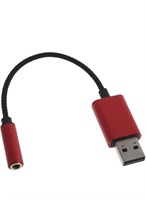 (New) USB to 3.5mm Microphone Headset Adapter USB