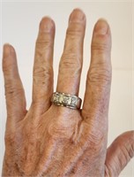 14K White Gold 1.5 Carat Diamond Ring Size 11