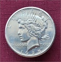 High Grade 1925-P US Peace Silver Dollar Coin