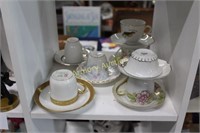 ASSORTED CUPS AND SAUCERS