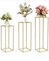 New chamvis Gold Metal Plant Stand, 3 Pcs Tall