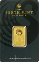 10g Perth Mint .9999 Gold Bullion Bar