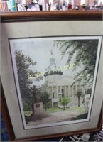 BETTY BABB SIGNED STATE CAPITOL PRINT FRAMED