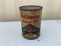 ATLANTIC AVIATION MOTOR OIL CAN