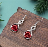 (New/ sealed) CEAeis Rose Flower Drop Earrings,