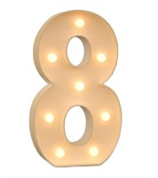 LED Number Lights Signs, Decorative Warm Light Up