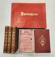 1860s Scotland Travel Guides Leather Books Photos