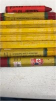 (used)8pcs Lumber Crayons Color:Yellow,Red rojo AG