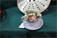 AVON  FLOWER OF THE MONTH TEA CUP DECORATION