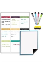 New JaoNanl Magnetic Dry Erase Weekly Planner Set