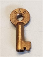 Chicago Southern Railroad Adlake Brass Switch Key