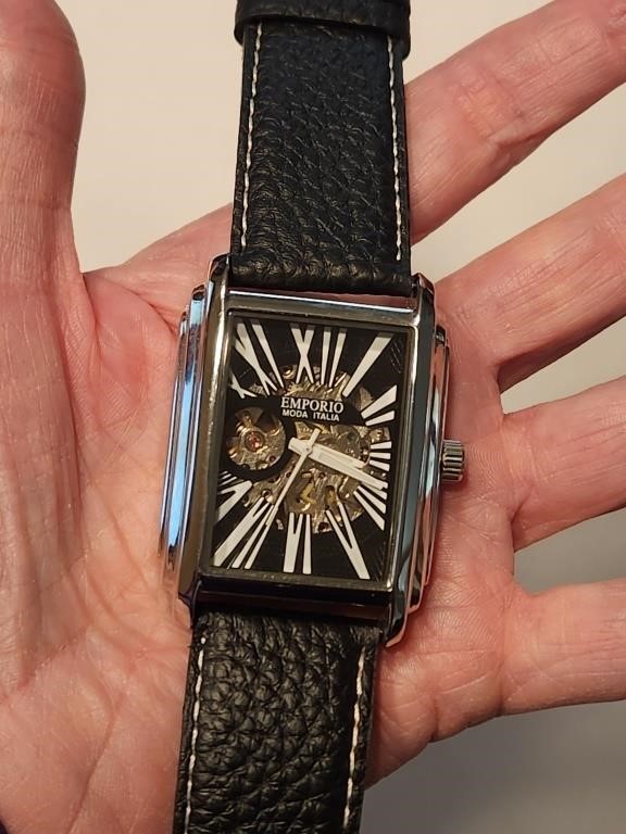Emporio Moda Italia Skeleton Wristwatch RUNS