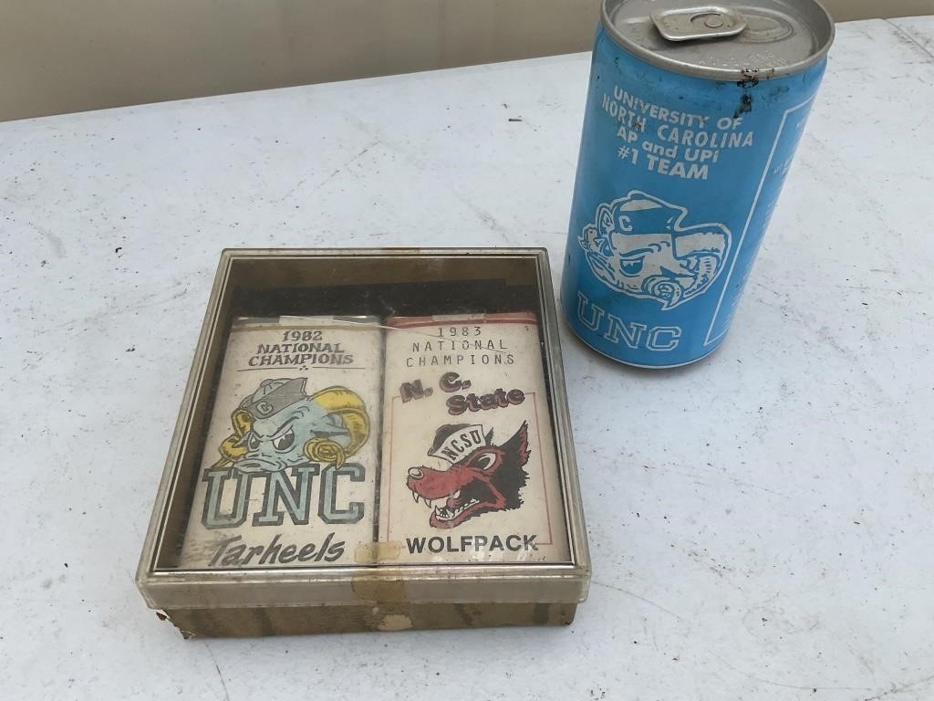 VINTAGE NC STATE AND UNC CIGARETTES