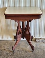 Antique Victorian Lamp Table 24" x 17" x 29"