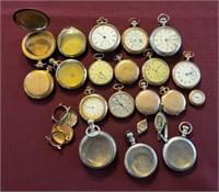 Antique Gold Filled Pocket & Wrist Watches & Cases
