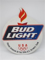 BUD LIGHT USA OLYMPIC SIGN 21W EMBOSSED