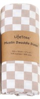 ($45) LifeTree Muslin Swaddle Blankets Neut