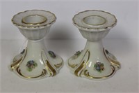 Pair of Dresden Candle Stick Holders