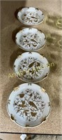 GOLD DECORATED PORCELAIN SAUCERS