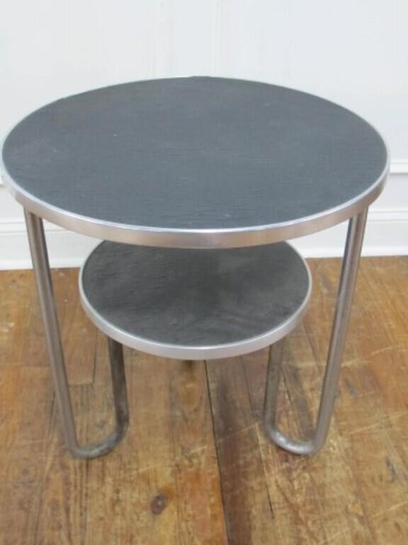 ART DECO STYLE SIDE TABLE 23W 24H. CLEAN