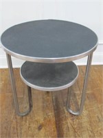 ART DECO STYLE SIDE TABLE 23W 24H. CLEAN