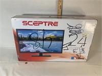New Sceptre 24” LED TV With Built In DVD
