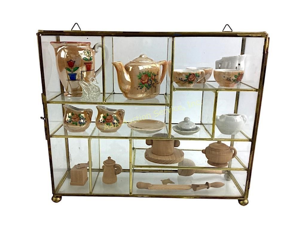 Glass Display Case Organizer, includes occupied