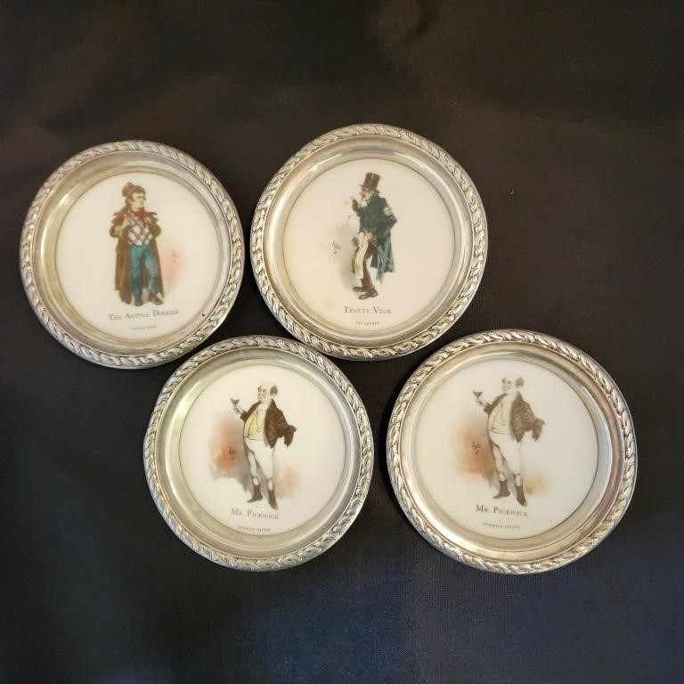Dickens Characters Coasters 1950s Amston
