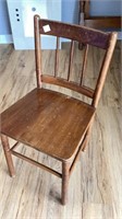 Wood chair, possibly oak