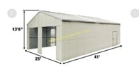 NEW  TMG-MS2541 Double Garage Metal Shed 25' x 41'