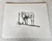 Ltd Ed Print Blacksmith Horse by Leslie Engelhart