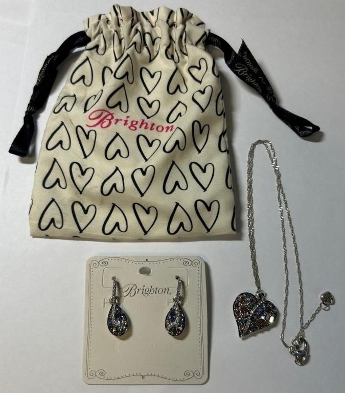 305 - BRIGHTON EARRINGS & PENDANT NECKLACE (A37)