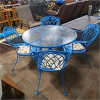 Wrought Iron Patio Set, Painted