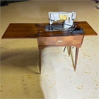Fold Out Singer Sewing Machine in Table