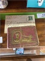Old Autograph Book and Post Card