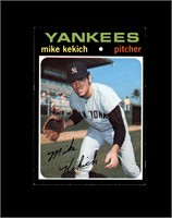 1971 Topps High #703 Mike Kekich EX to EX-MT+