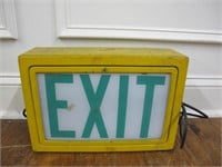 INDUSTRIAL LIGHTED EXIT SIGN NEEDS REWIRING