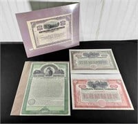 Misc Railroad Stock and Bond Certificates