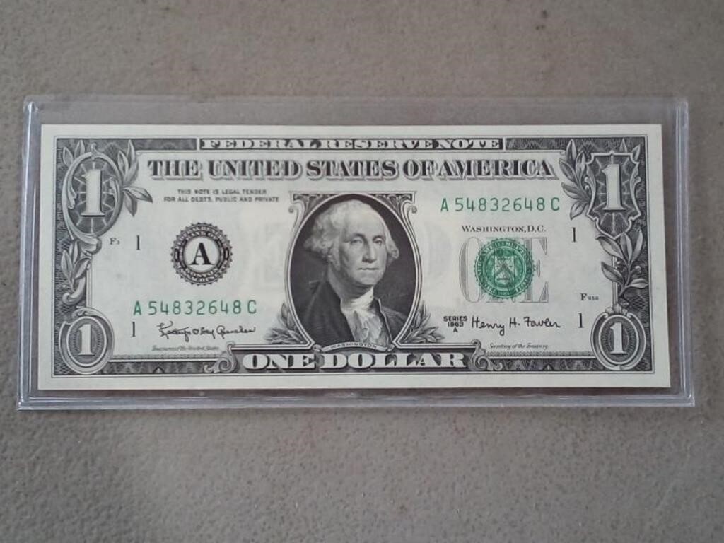 1963-A $1 Federal Reserve Note