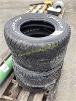 (4) Dunlop 245/ 70R16 tires