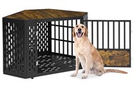 SMONTER Large Wooden Dog Crate - UNUSED